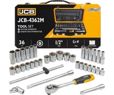 Įrankių komplektas JCB 4362M; 1/2''; 36 vnt.