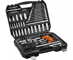Neo Tools 220 dalių raktų rinkinys 1/2", 3/8", 1/4"