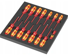 Įrankių rinkinys Wera Wera 9711 foam insert VDE screwdriver set 1, 16 pieces (juodas/pilkas, in foam insert for workshop trolley)