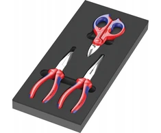 Įrankių rinkinys Wera Wera 9780 foam insert KNIPEX pliers set 1, 3 pieces (juodas/pilka, in foam insert for workshop trolley)