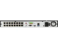 Įrašymo įrenginys BCS IP įrašymo įrenginys 16 kanalų BCS-L-NVR1602-A-4K-16P-AI LINE Integruotos išmaniosios funkcijos