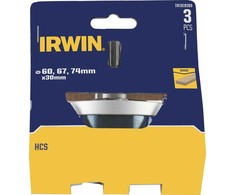 Irwin IRWIN OTWORNICE DO DREWNA HCS 60, 67 i 74mm x 30mm do drewna su trzpieniem mocującym i wiertłem centr