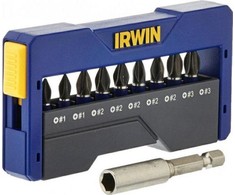 Grąžtas IRWIN POVEIKIO PATARIMAI RINKINYS 10vnt.+MIŠYMO RANKENA 25MM