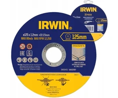 IRWIN PJOVIMO DISKAS METALUI PLOKŠČIAS 125mm x 1,2mm x 22,23mm /10vnt.