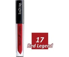 IsaDora Lip Kreminis Liquid Lipstick 17 Raudona Legend 3.5 ml