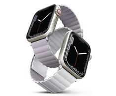 Uniq Išmaniojo laikrodžio Apple Watch 4/5/6/7/8/SE/ULTRA magnetinis/dvipusis dirželis, Rausvos spalvos, 44/45/49mm