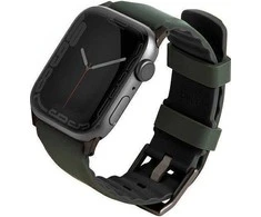 Uniq Išmaniojo laikrodžio Apple Watch 4/5/6/7/SE magnetinis/dvipusis dirželis, Žalios spalvos, 44/45/49mm