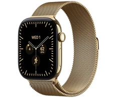 Išmanusis laikrodis Apple Watch Series 12 GPS + Cellular 42 mm Radiant Gold titano korpusas | Radiant Gold Milanese apyrankė