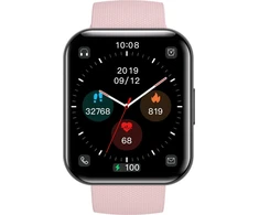 Išmanusis laikrodis Bemi Bemi SmartWatch Exo Juodas + Dirželis Silikonowy Rožinė