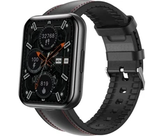 Išmanusis laikrodis Bemi Bemi SmartWatch Exo Juodas + Dirželis Skórzany Juodas