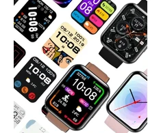 Išmanusis laikrodis Bemi Bemi SmartWatch Exo Juodas + Dirželis Silikonowy Rožinė