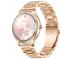 Išmanusis laikrodis COLMI L28 Smart Watch (Gold + auksinis steel strap)