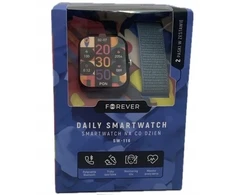Išmanusis laikrodis Forever smartwatch SW-116 juoda/mėlyna