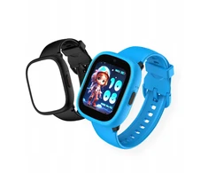 Išmanusis laikrodis GPS Wifi 4g SIM SOS vaikams / Kidoboo / K3 Watchme Gen2 / Kblgk3g2bb / Mėlynas / Juodas