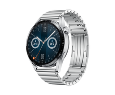 Išmanusis laikrodis Huawei Watch GT 3 (46mm), Nerūdijančio plieno sidabrinės spalvos korpusas ir dirželis