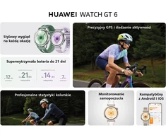 Išmanusis laikrodis CLASSIC Huawei Laikrodis GT 6 46 mm klasikinis