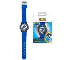 Kids Licensing KIDS Laikrodis Analogowy Klasyczny Dziecięcy Sonic Silikonowy Dirželis Dla dziecka / So00046 (SB12328)