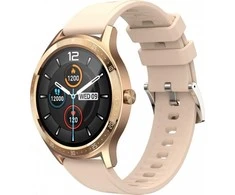 Išmanusis laikrodis Maxcom Fit FW43 Cobalt 2, Auksinės spalvos su dviem dirželiais komplekte
