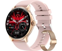 Išmanusis laikrodis Damski Rubicon RNCF35 ROSE GOLD Bransoleta + Dirželis Rožinė