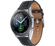 Išmanusis laikrodis Samsung Galaxy Watch3 (41 mm), Sidabrinės spalvos korpusas su juodos spalvos odiniu dirželiu