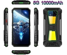 Oukitel WP58 Pro 6,7" Išmanusis telefonas Dual SIM Android 15 5G USB Type-C 8 GB 512 GB 10000 mAh Juodas, Žalias