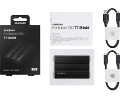 Išorinis kietasis diskas SSD SAMSUNG T7/1TB/USB 3.2/Rašymo greitis 1000 MBytes/sec/Skaitymo greitis 1050 MBytes/sec/MU-PE1T0S/EU