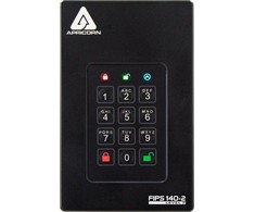 Kietasis diskas Dysk zewnętrzny HDD Apricorn Aegis Fortress L3 1TB Juodas (AFL3-1TB)