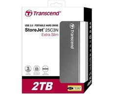 Kietasis diskas Transcend 6.3cm 2TB USB3.1 StoreJet 25C3N Pilkas (ALU)