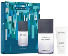 Issey Miyake rinkinys: L'Eau d'Issey drėkinamasis valomasis kremas visų tipų odai, 50 ml + L'Eau d'Issey Pour Homme Solar Lavender tualetinis vanduo vyrams, 50 ml