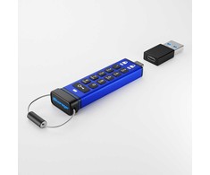 Pendrive iStorage datAshur PRO+C 512GB Mėlyna (IS-FL-DA3C-256-512)