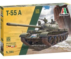 Italeri T-55A vidutinis tankas 1/72 – surenkamas plastikinis modelis