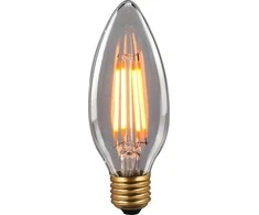 Italux 6W LED lemputė RETRO, E27, skaidri, 2200K