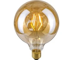 Italux 4W LED lemputė, G125, E27, gintaro sp., 2200K, dimeriuojama