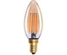 Italux 4W LED lemputė, E14, gintaro sp., 2200K, dimeriuojama