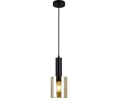 Lubinis šviestuvas Italux Pakabinamas šviestuvas PND-5581-1-BK+AMB