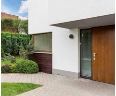 Sieninis šviestuvas Italux 2W LED sieninis fasado šviestuvas PORSO, juodas, 4000K