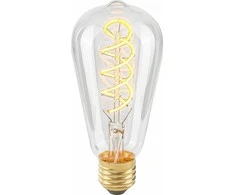 Italux 4W LED lemputė, ST64, E27, skaidri, 2200K, dimeriuojama