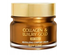 3W Clinic Collagen &amp; Luxury Gold Revitalizing Comfort auksinis prabangus veido kremas su auksu ir kolagenu 100 ml