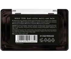 Wibo World Tour Dual-Color Multiuse Balm daugiafunkcis balzamas ir skaistalas 2in1 01 3.2g