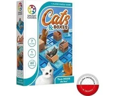 Loginis stalo žaidimas Smart Games Cats &amp; Boxes (anglų k.)