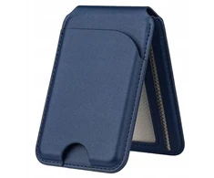 „Jabees“ magnetinė „Magsafe“ telefono piniginė 4 kortelėms su RFID užraktu ir stovu / „Magwallet Secure“, tamsiai mėlyna