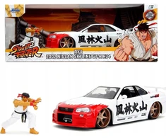 Jada Street Fighter Ryu 1:24 Nissan Skyline GTR 253255071