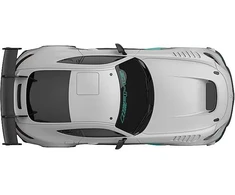 Jamara Mercedes-Benz AMG GT2 1:24 2,4 GHz pilka 6+