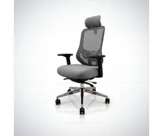 Jan Nowak Ergonominė biuro kėdė su tinkleliu tamsiai pilka AXIS (5907367513967)