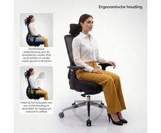 Jan Nowak ergonomišką biuro kėdė su tinkleliu juoda AXIS (5907367513943)