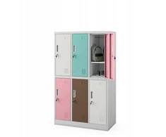 Jan Nowak IGOREK spintelė MULTICOLOR 2: nugara PILKA RAL 7035 + RAL 3015/ RAL 6027/ RAL 8025/ RAL 9010 A1500*P900*G450