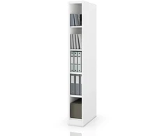 Jan Nowak Siauras metalinis archyvavimo regalas dokumentams, baltas, 250x1950x600 mm: TIM (5907367513370)