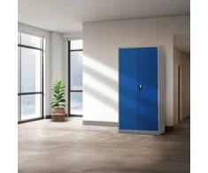 Jan Nowak Rinkinys 4x biurų metalinė dokumentų spinta JAN, 900 x 1850 x 400 mm, pilkai mėlyna