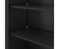 Jan Nowak Aukšta juoda metalinė biuro spinta, 1150x2200x400 mm: : JAN II H2200 (5907367503258)