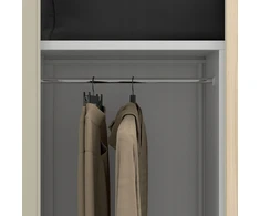 Jan Nowak Metalinė daugiafunkcė spinta balta / ąžuolas sonoma Eco Design* DAWID 900 x 1850 x 450 mm